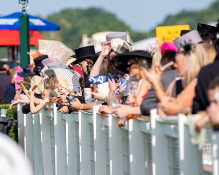 Fans at Ascot for the royal meeting