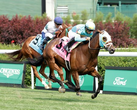 Pin Up Betty wins the Mint Julep Stakes at Churchill Downs