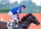 Sovereignty with Junior Alvarado wins the Belmont Stakes (G1) at Saratoga Race Course in Saratoga Springs, NY., on June 7, 2025.
