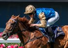 Crimson Advocate and James McDonald win the G2 Duke of Cambridge Stakes,  Royal Ascot 2025,  Ascot Racecourse, Ascot UK, 6-18-25, Mathea Kelley-Bloodhorse