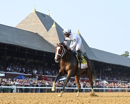 Patch Adams wins the Woody Stephens Stakes at Saratoga Race Course