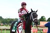 Fionn wins the 2025 Belmont Oaks Invitational Stakes at Saratoga Race Course