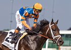 Mindframe gallops out after winning the 2025 Stephen Foster Stakes at Churchill Downs