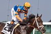 Mindframe gallops out after winning the 2025 Stephen Foster Stakes at Churchill Downs