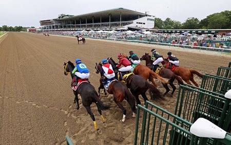 Racing at Monmouth Park