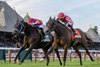 Fionn wins the 2025 Belmont Oaks Invitational Stakes at Saratoga Race Course
