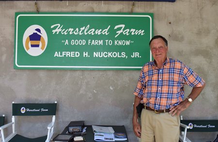Alfred Nuckols Jr. of Hurstland Farm at the Fasig-Tipton July Selected Yearling Sale