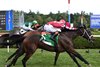 Fionn wins the 2025 Belmont Oaks Invitational Stakes at Saratoga Race Course