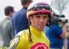Florent Geroux after the 8th race where he rode #6 That's Right heading back to the jockeys room at Keeneland on April 18, 2025, in Lexington, Ky. 