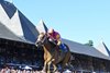 Leslie&#39;s Rose wins the Shuvee Stakes at Saratoga Race Course