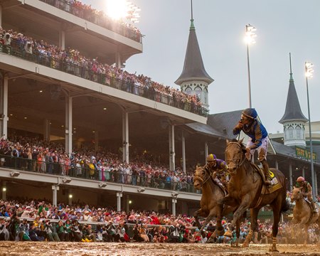 Sovereignty wins the Kentucky Derby at Churchill Downs