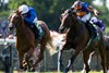 William Buick and Distant Storm win the 7f maiden from Constitution River
Newmarket 11.7.25 Pic: Edward Whitaker
