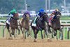 Sovereignty with jockey Junior Alvarado in the saddle moves past the Baeza ridden by Hector Berrios on the way to the win in the 82nd running of The Jim Dandy GII at the Saratoga Race Course Saturday July 26, 2025  in Saratoga Springs, N.Y.  Skip Dickstein Photo