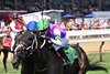 Leon Blue wins the 2025 Rick Violette Stakes at Saratoga Race Course