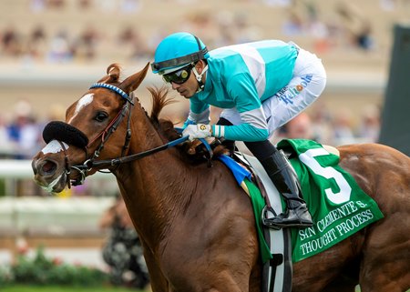 Thought Process wins the San Clemente Handicap at Del Mar