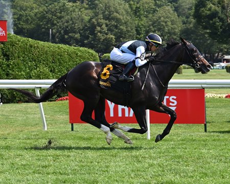 Corruption wins an allowance-level race at Saratoga Race Course