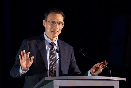NBC chief data analyst Steve Kornacki speaks at the Round Table Conference on Matters Pertaining to Racing