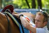Trainer Joe Sharp at the Saratoga Race Course Sunday July 13, 2025 in in Saratoga Springs, N.Y.  Photo by Skip Dickstein