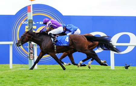 Delacroix defeats Omsbudsman in the Coral-Eclipse Stakes at Sandown Park