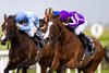 Minnie Hauk and Ryan Moore winning the Irish Oaks.
The Curragh.
Photo: Patrick McCann/Racing Post
19.07.2025