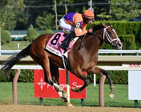 Tommy Jo wins the Spinaway Stakes at Saratoga Race Course
