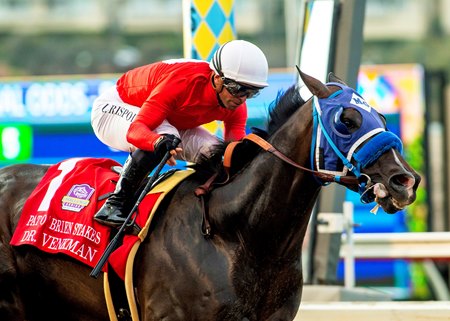 Dr. Venkman wins the Pat O'Brien Stakes at Del Mar