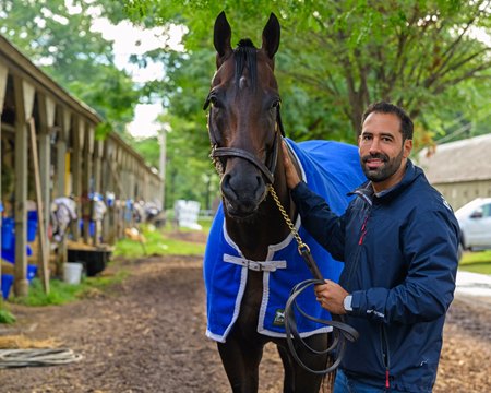 Jose D'Angelo with Howard Wolowitz at Saratoga Race Course