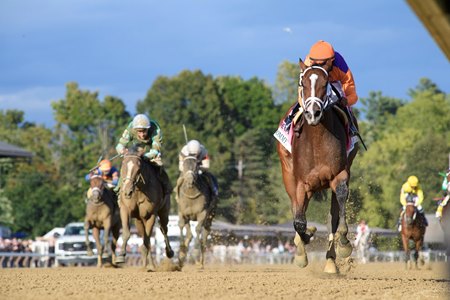 Tommy Jo wins the Spinaway Stakes at Saratoga Race Course