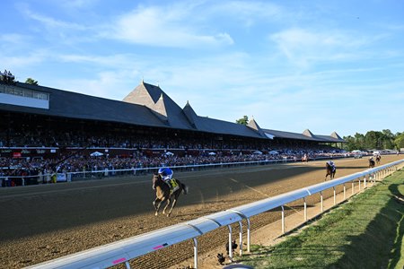 Sovereignty wins the 2025 Travers Stakes at Saratoga Race Course