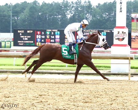 The Chance It filly Tosca breaks her maiden at Colonial Downs