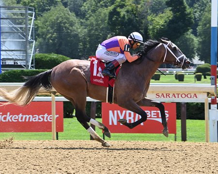 Ted Noffey breaks his maiden at Saratoga Race Course