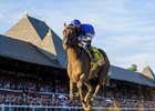 Sovereignty wins the 2025 Travers Stakes at Saratoga Race Course
