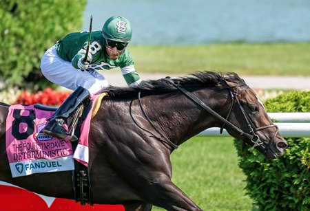 Deterministic wins the 2025 Fourstardave Stakes at Saratoga Race Course