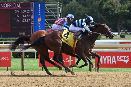 Talkin breaks his maiden last summer at Saratoga Race Course
