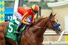 Heavily-favored Desert Gate and jockey Juan Hernandez make easy work winning the Grade III $150,000 Best Pal Stakes Saturday August 9, 2025 at Del Mar Thoroughbred Club, Del Mar, CA.  The precocious 2-year-old son of Omaha Beach is owned by Mike Pegram, Karl Watson and Paul Weitman and trained by Bob Baffert.
Benoit Photo