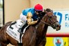 Heredia and jockey Juan Hernandez win the Grade II, $200,000 Yellow Ribbon Handicap, Saturday, August 9, 2025 giving jockey Juan Hernandez his sixth win of the day at the Del Mar Thoroughbred Club, Del Mar CA.
&#169; BENOIT PHOTO