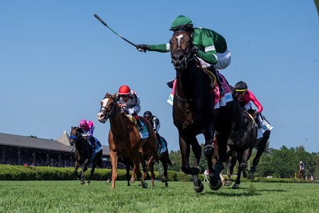 Deterministic wins the 2025 Fourstardave Stakes at Saratoga Race Course
