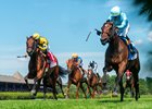 May Day Ready and Jose Ortiz Win the G2 Lake Placid Stakes at Saratoga Racecourse, Saratoga Springs, NY, 8-23-25, Mathea Kelley-Bloodhorse 