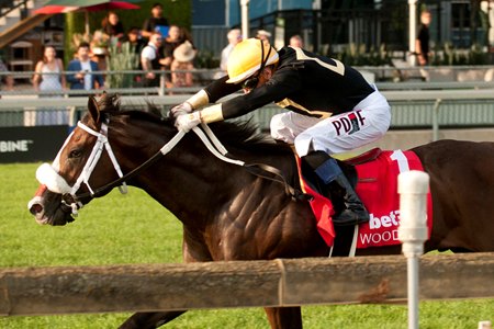 Two Out Hero wins the 2025 Soaring Free Stakes at Woodbine