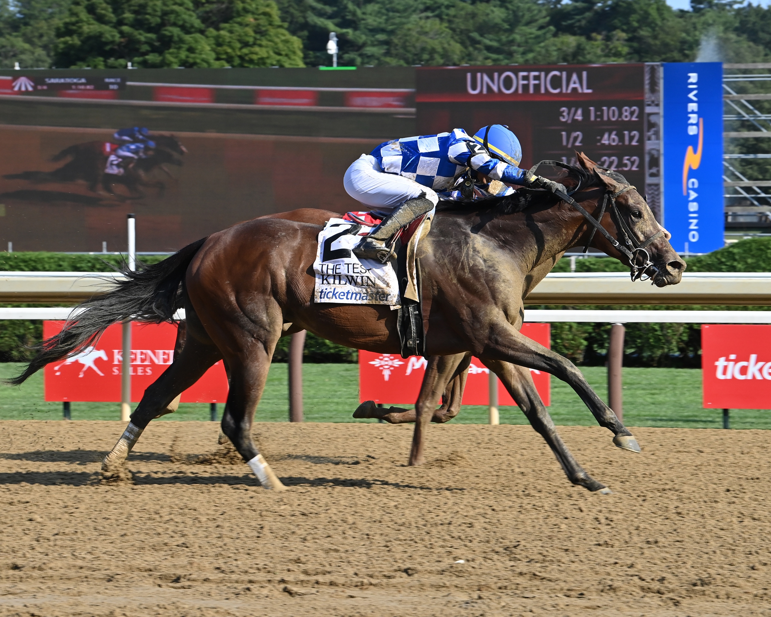 Kilwin Posts Sweet Victory in Test Stakes - BloodHorse