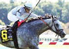 Ag Bullet wins the 2025 Ladies Turf Sprint Stakes at Kentucky Downs