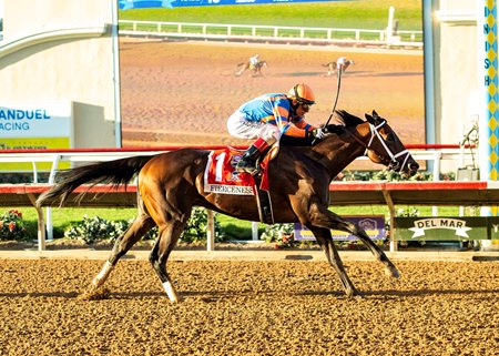 Fierceness wins the Pacific Classic Stakes at Del Mar