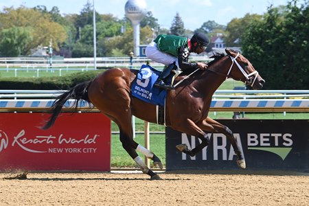 Froutien becomes the first winner for Galilean in capturing a maiden race at Aqueduct Racetrack