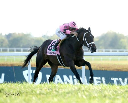 Ole Crazy Bone captures the Kentucky Turf Cup Invitational Stakes at Kentucky Downs