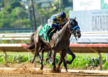 Bottle of Rouge wins the Del Mar Debutante Stakes at Del Mar