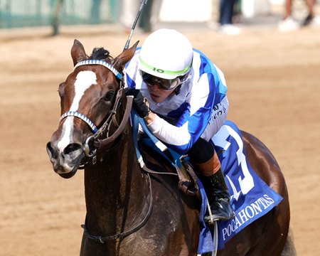 Taken by the Wind wins the Pocahontas Stakes at Churchill Downs