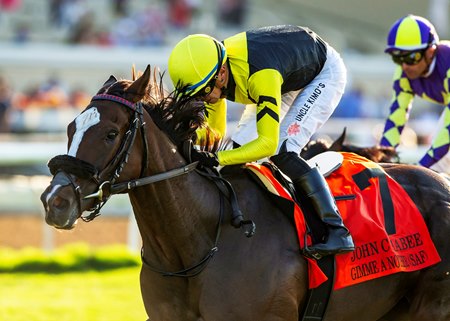 Gimme a Nother wins the John C. Mabee Stakes at Del Mar