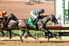 Natalie &#39;Jill&#39; Baffert&#39;s Bottle of Rouge and hall of fame jockey Mike Smith  beat favored stablemate Explora (Juan Hernandez up) in the Grade I $300,000 Del Mar Debutante Saturday, September 6, 2025, at Del Mar Thoroughbred Club, Del Mar, CA.  Both fillies are trained by Baffert&#39;s husband, Bob Baffert.
Benoit Photo
