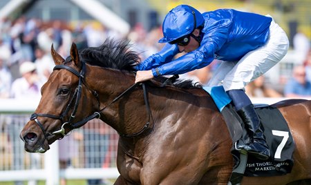 Wise Approach wins the Rose Bowl Stakes at Newbury Racecourse