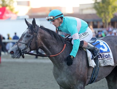 Clicquot wins the Cotillion Stakes at Parx Racing